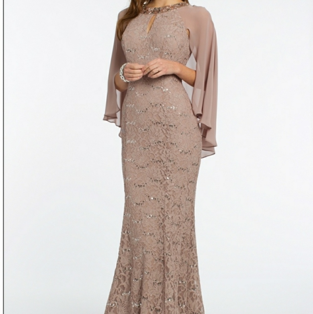 Beautiful capelet dress!  unaltered! 🍃🌹